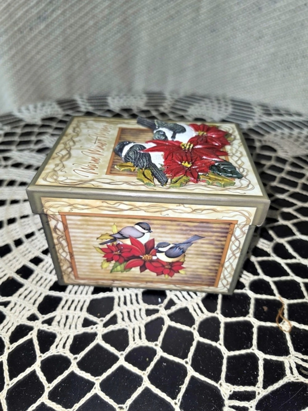 Holiday Floral Decorative Box